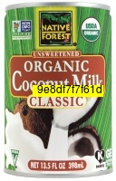 Native Forest Organic Classic Coconut Milk, 13.5-Ounce Cans (Pack of 12)